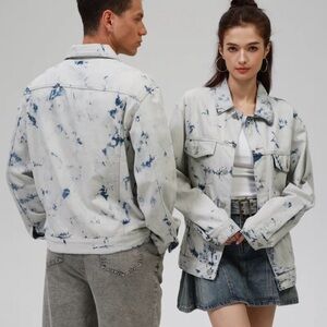 Umgee Unisex Denim Jacket-Size S. Oversized
